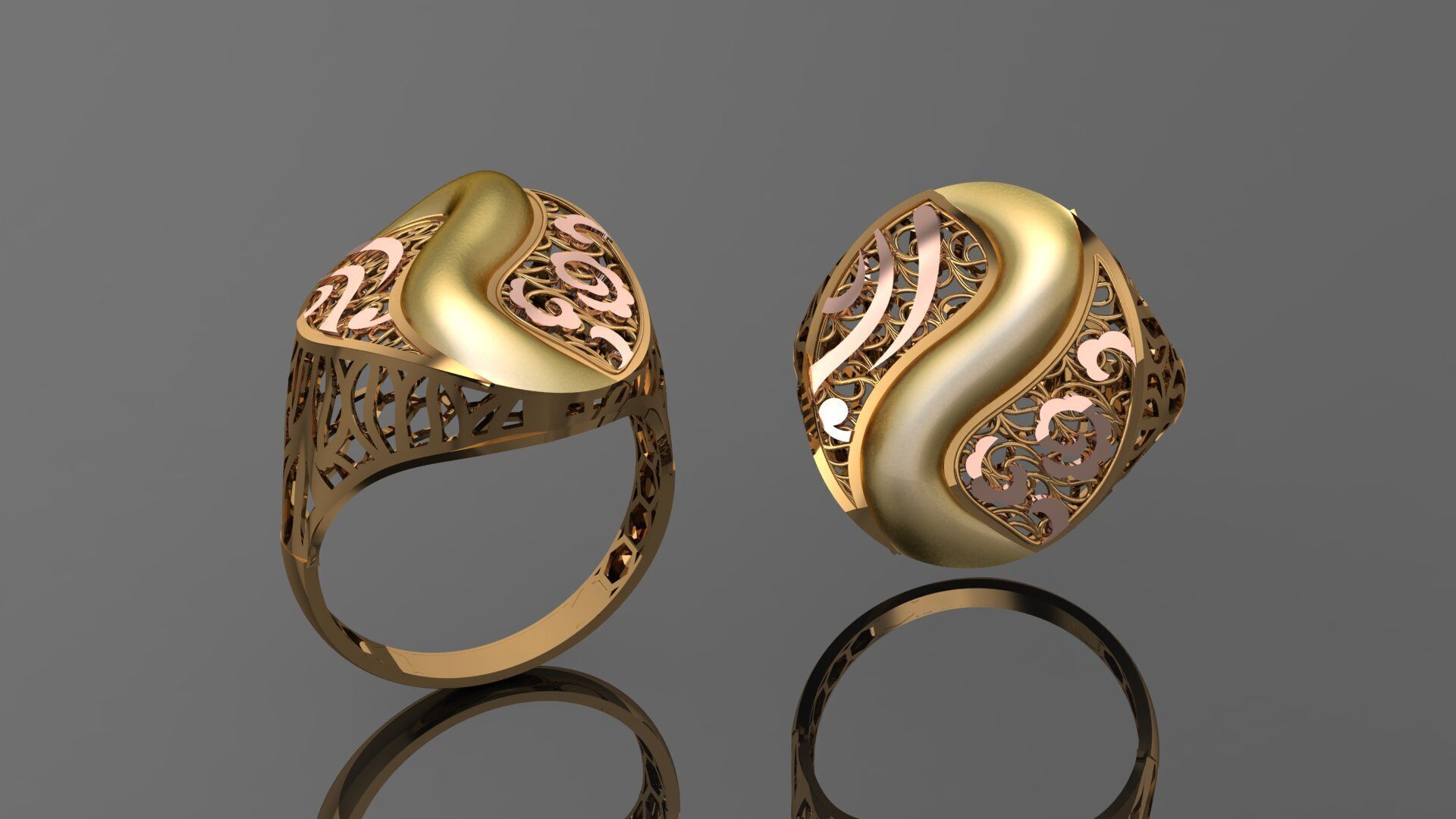 49 new light weight rings stl 3D print model_26
