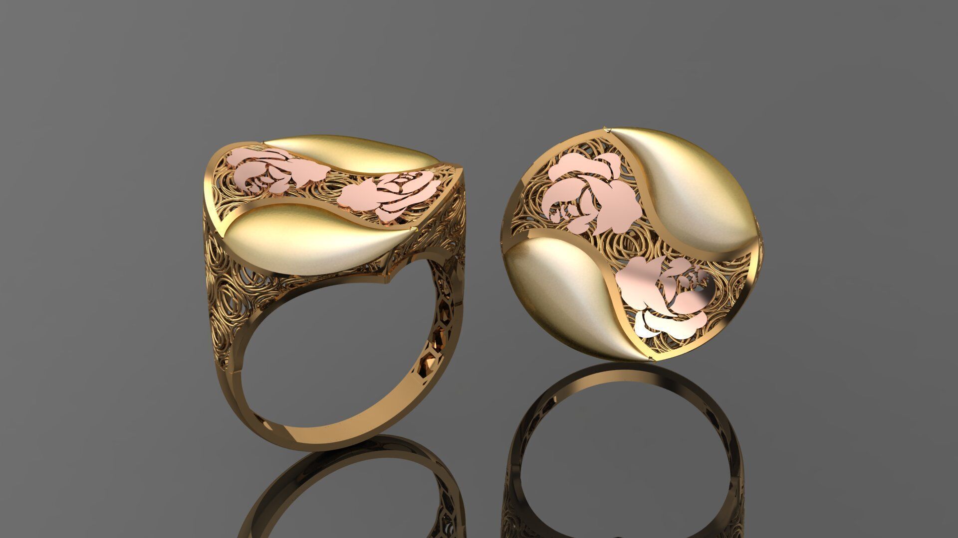 49 new light weight rings stl 3D print model_25