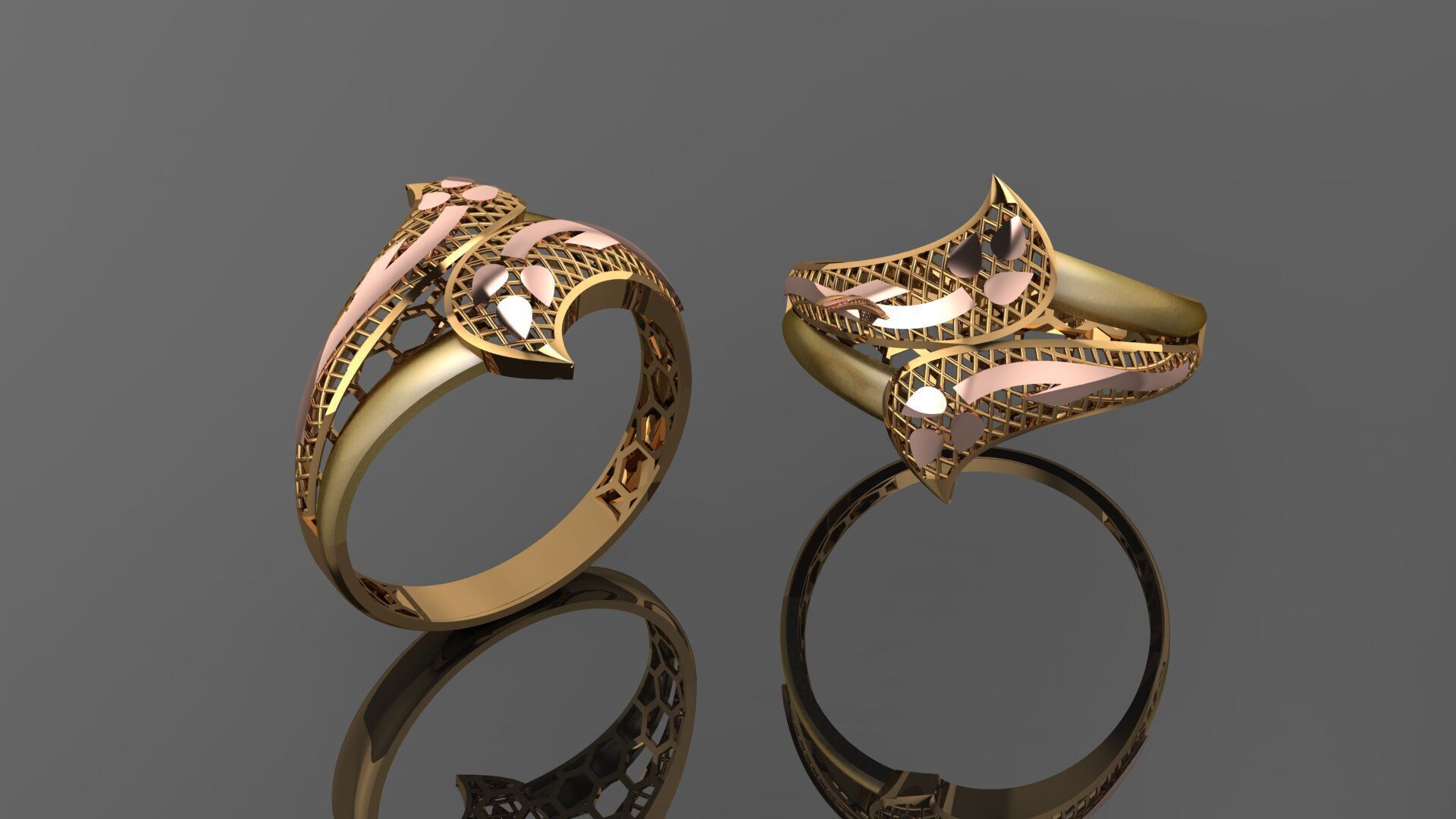 49 new light weight rings stl 3D print model_34