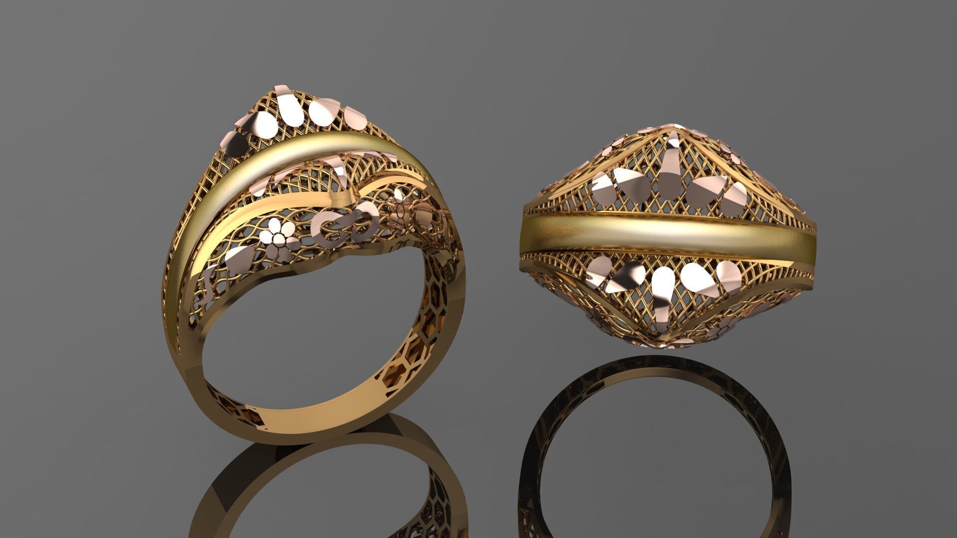 49 new light weight rings stl 3D print model_42