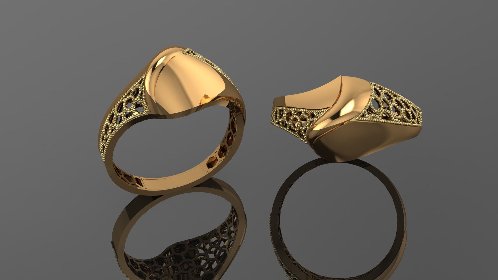 49 new light weight rings stl 3D print model_15