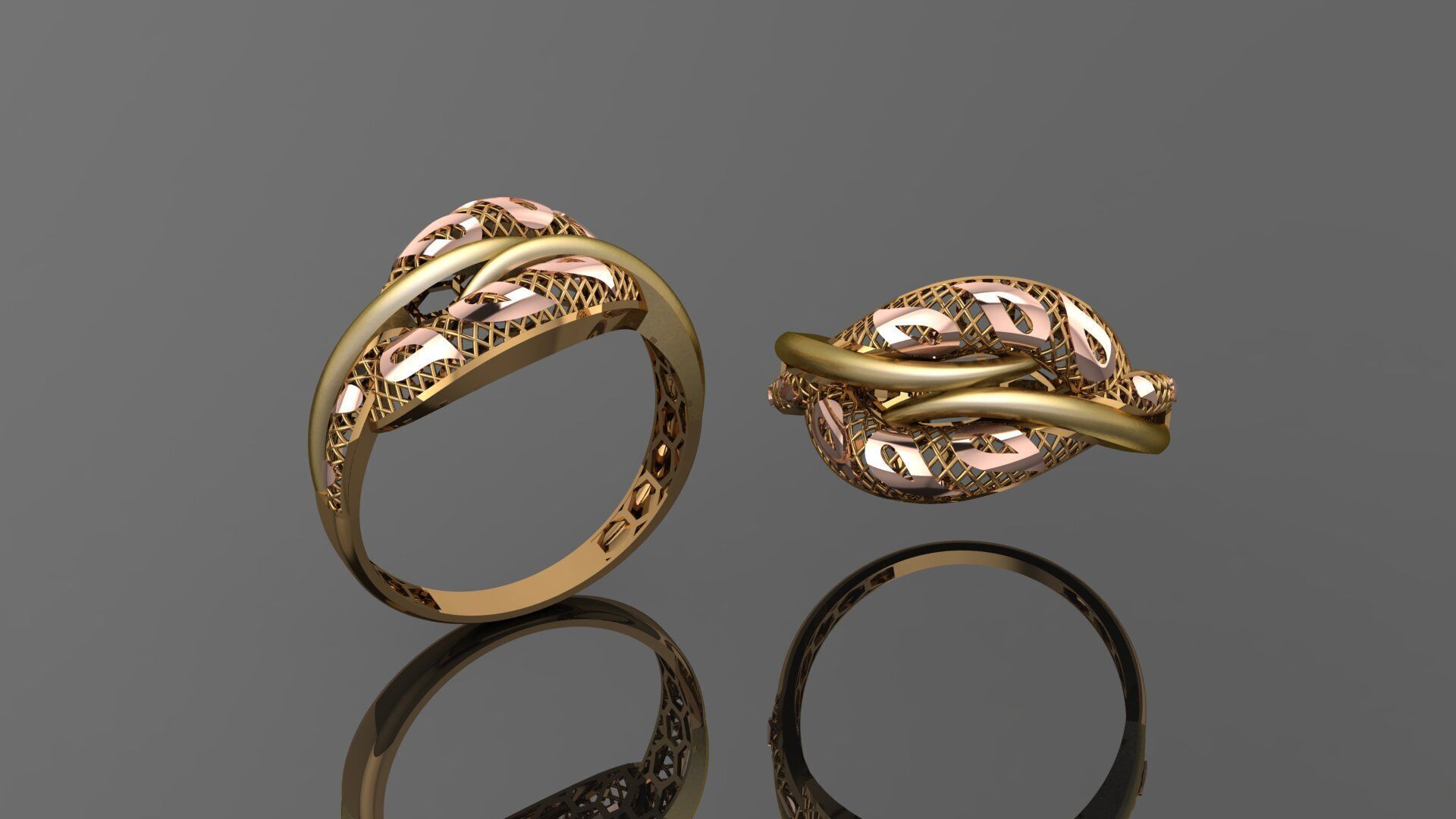 49 new light weight rings stl 3D print model_32