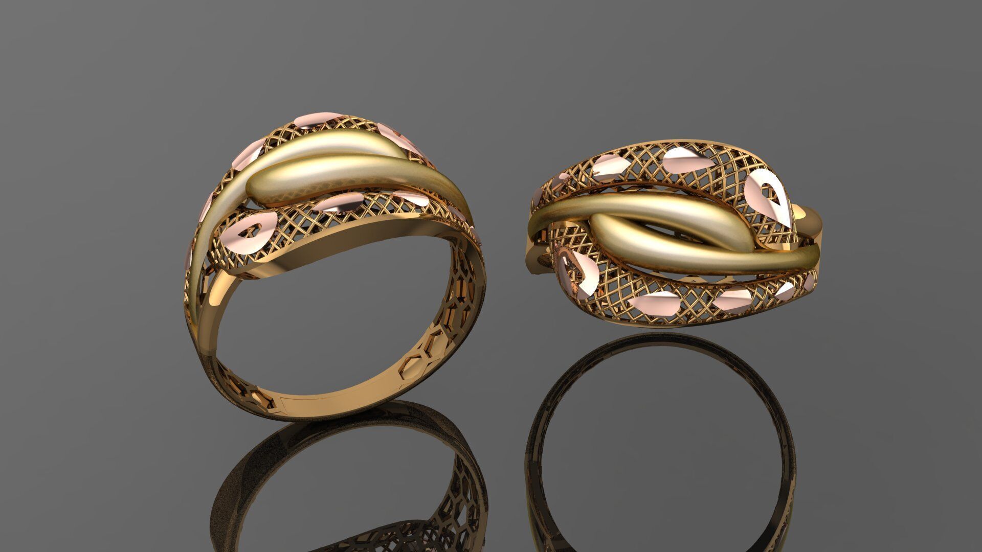 49 new light weight rings stl 3D print model_38