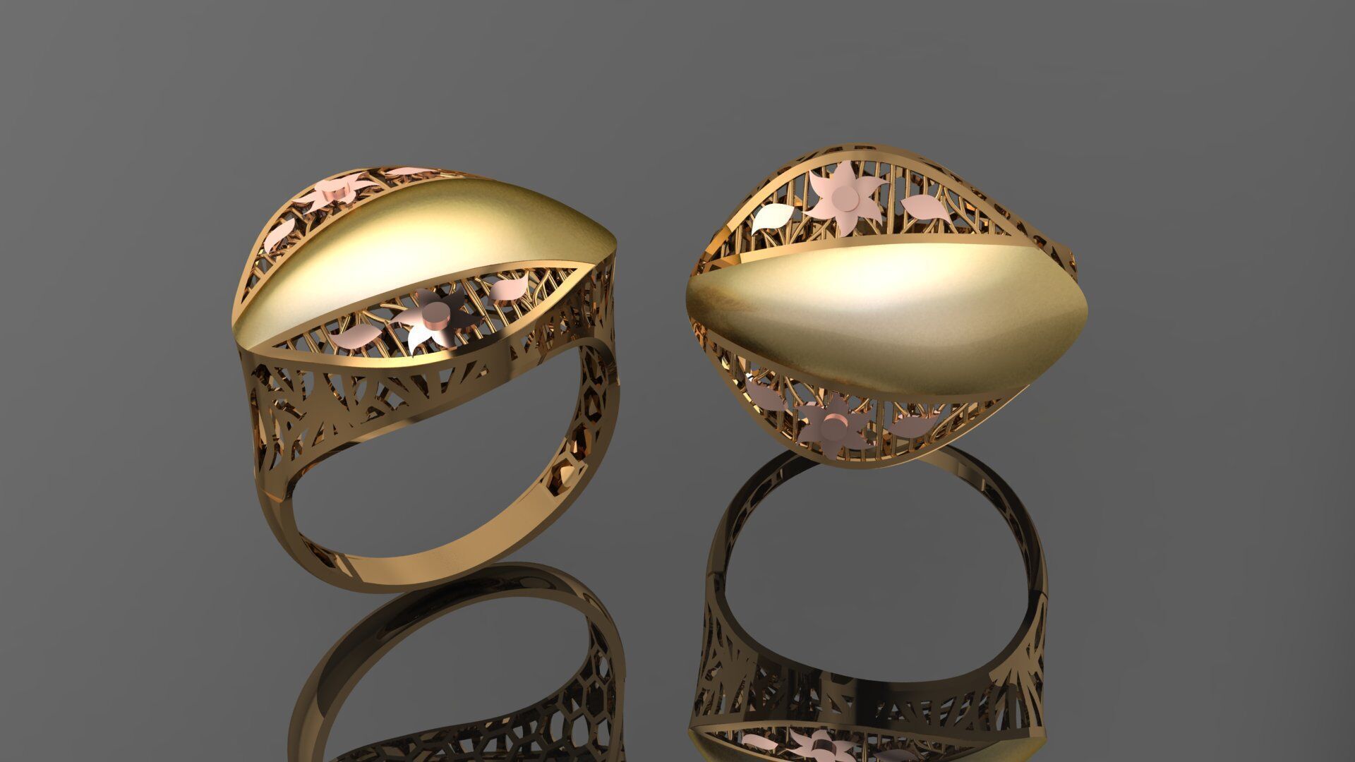 49 new light weight rings stl 3D print model_23