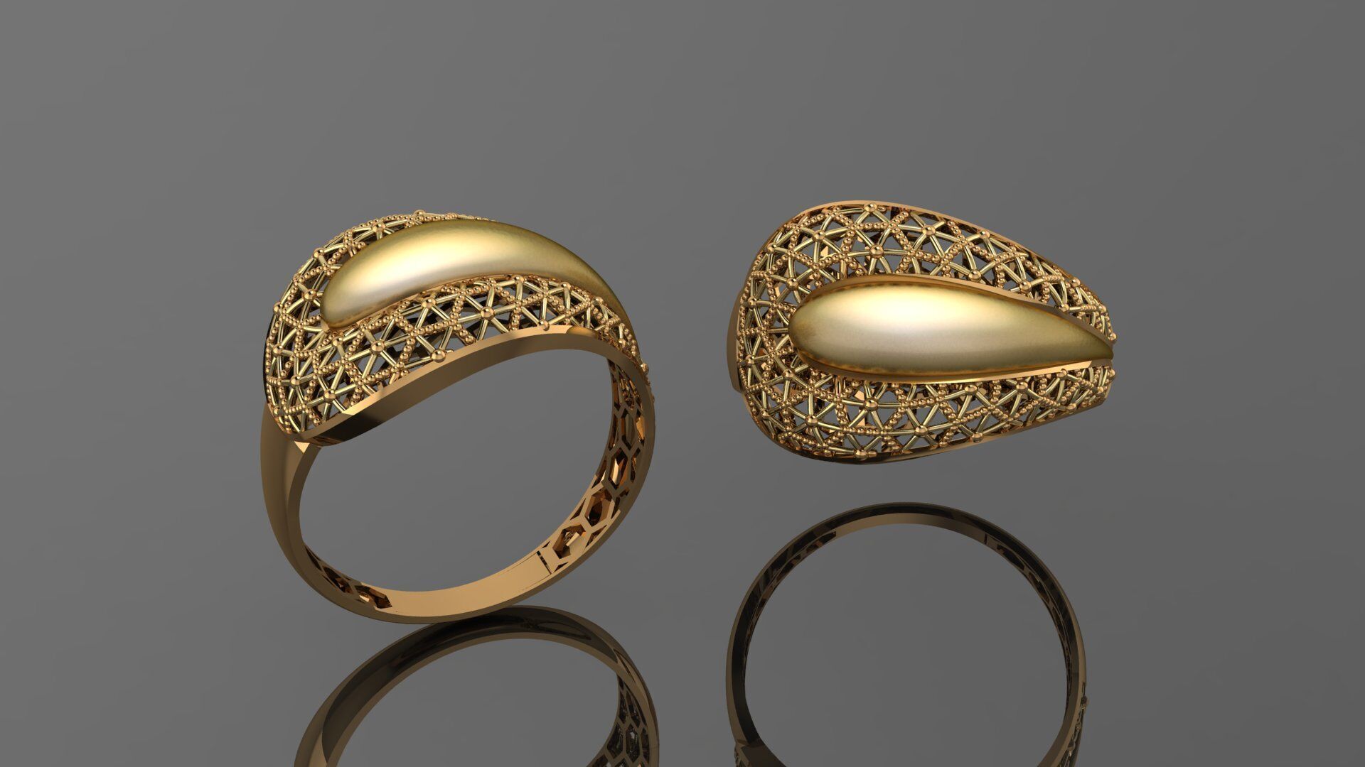 49 new light weight rings stl 3D print model_31