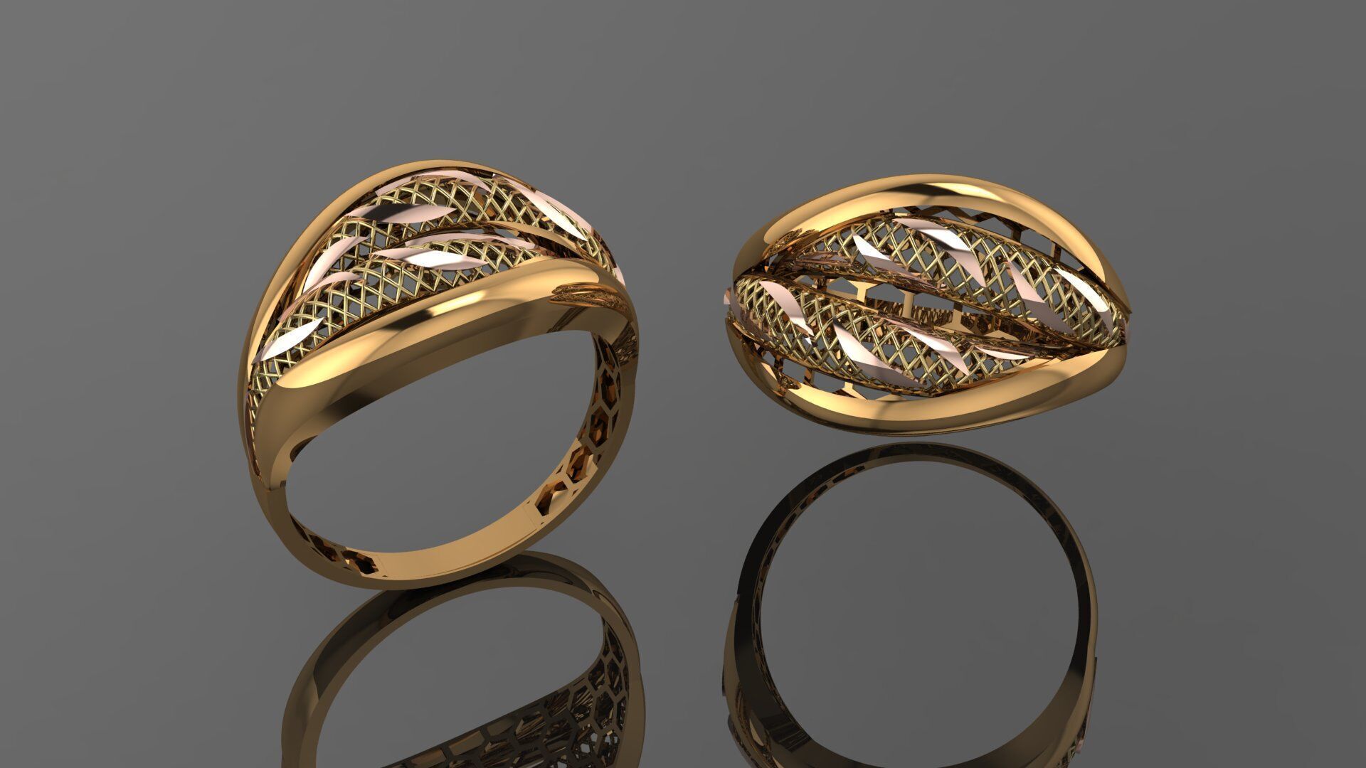 49 new light weight rings stl 3D print model_35