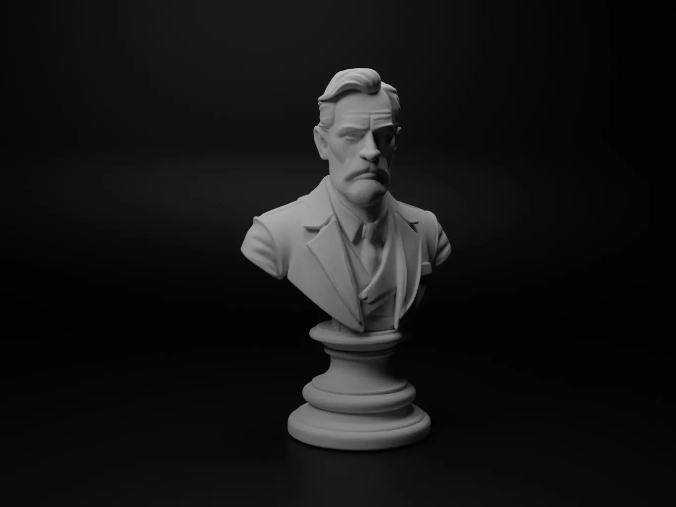 Rebel Bust Chess 3D print model