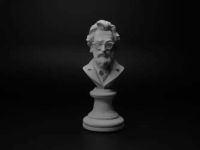 Scientist Bust Chess