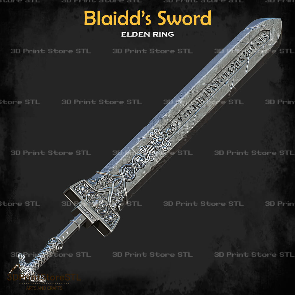 Blaidd Sword Cosplay Elden Ring - STL File 3D print model_2
