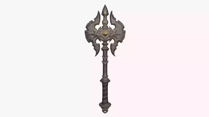 Pixar Dragon Axe Free low-poly 3D model