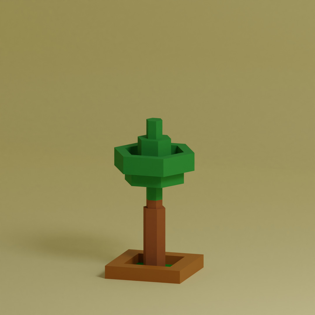 Low Poly Collection - 25 trees pack 9 Low-poly 3D model_31
