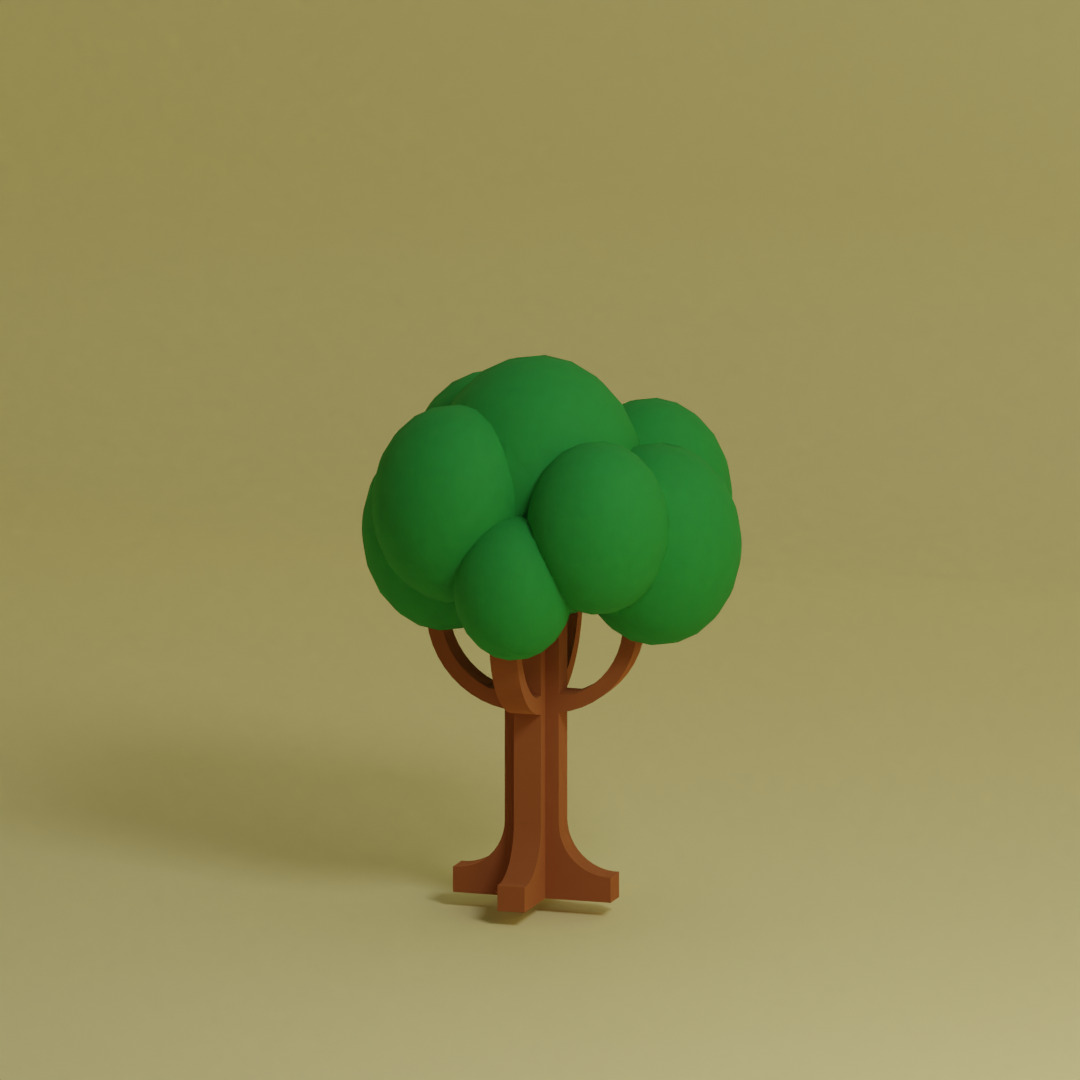 Low Poly Collection - 25 trees pack 9 Low-poly 3D model_23