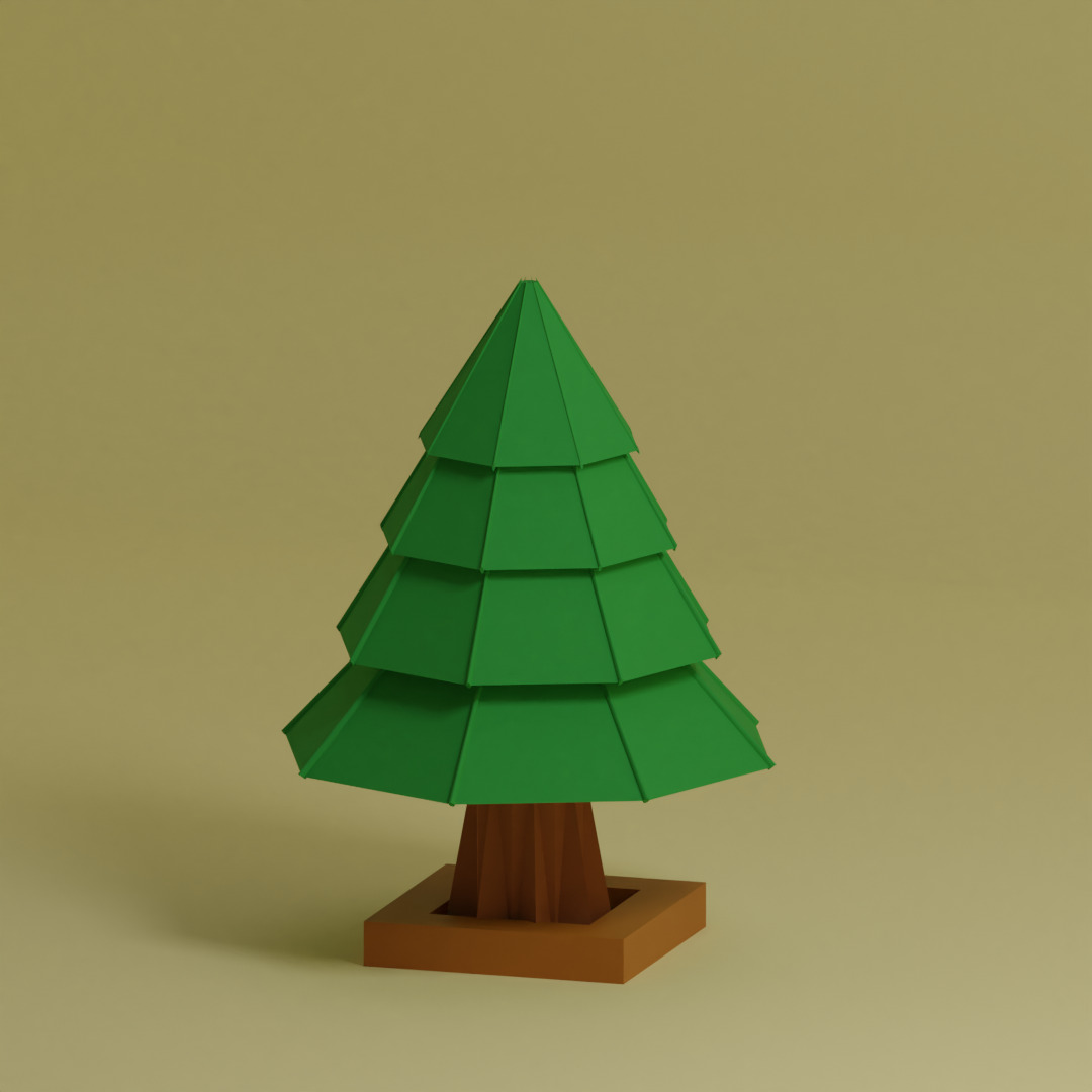 Low Poly Collection - 25 trees pack 9 Low-poly 3D model_9