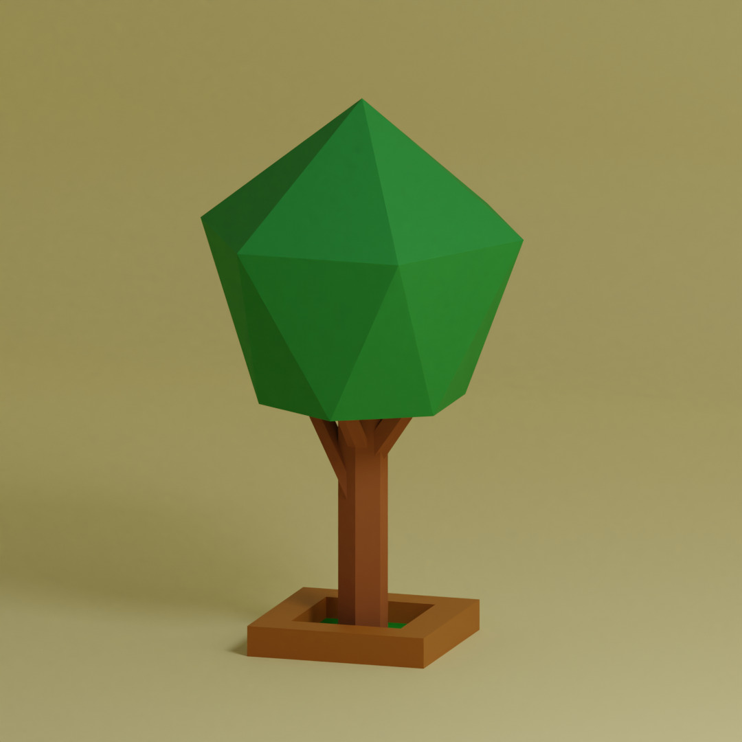 Low Poly Collection - 25 trees pack 9 Low-poly 3D model_10