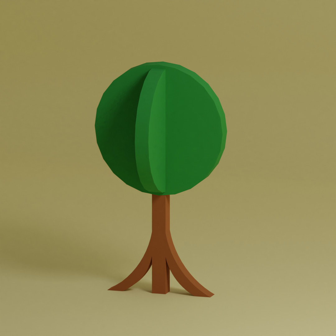 Low Poly Collection - 25 trees pack 9 Low-poly 3D model_12