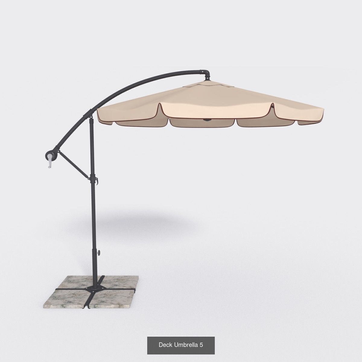 Patio Umbrellas 3D Model Collection_2