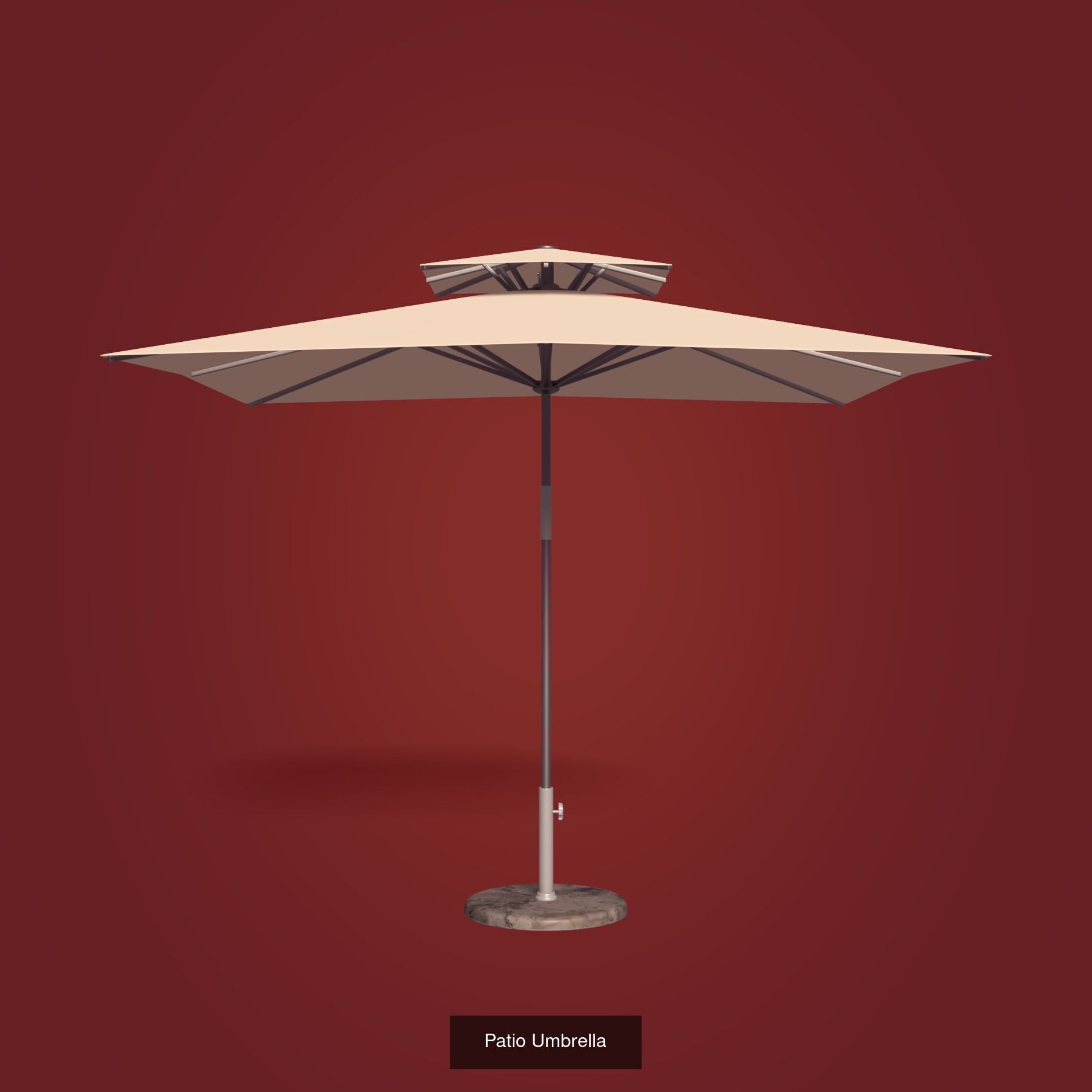 Patio Umbrella - Beach Parasol - Outdoor Furniture Collection  _4