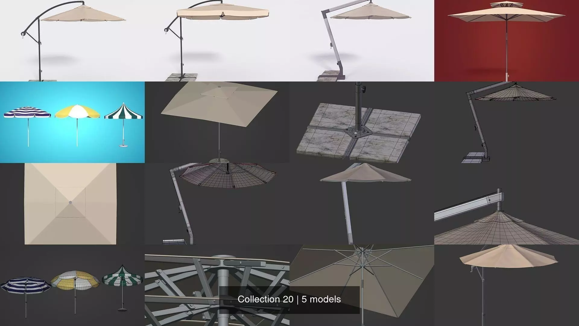 Patio Umbrella - Beach Parasol - Outdoor Furniture Collection  _0