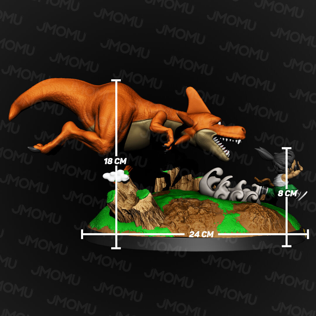 Gohan and Dino 3D print model_2