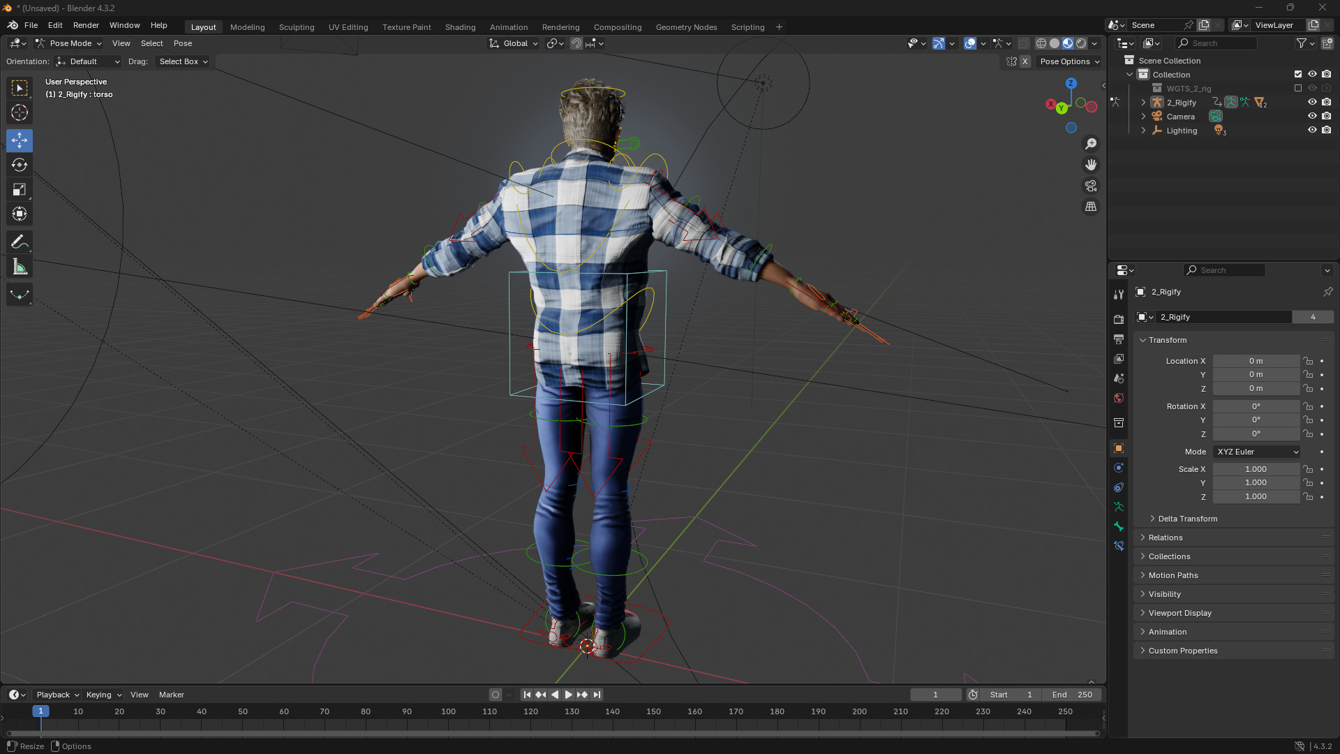 Intense Rugged Look Rigged Stylized Toon 3D Male Character Low-poly 3D model_17
