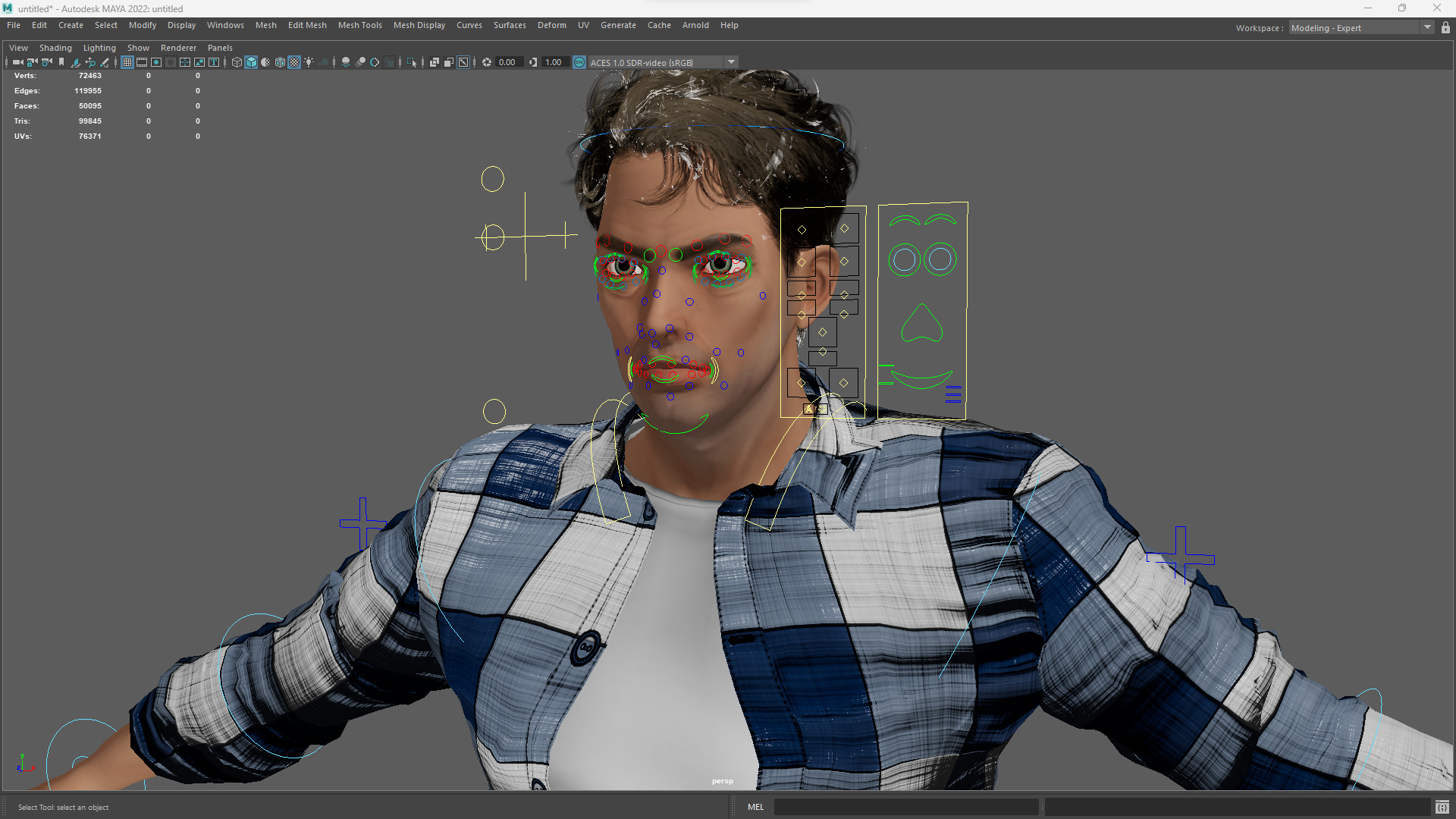 Intense Rugged Look Rigged Stylized Toon 3D Male Character Low-poly 3D model_19