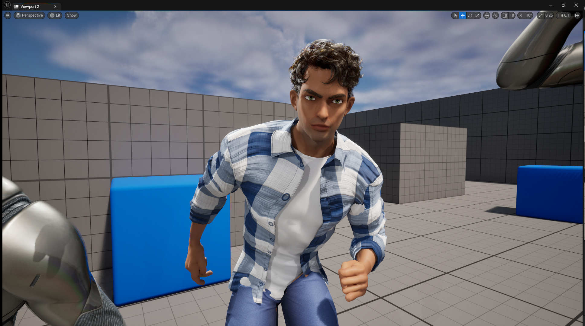 Intense Rugged Look Rigged Stylized Toon 3D Male Character Low-poly 3D model_24