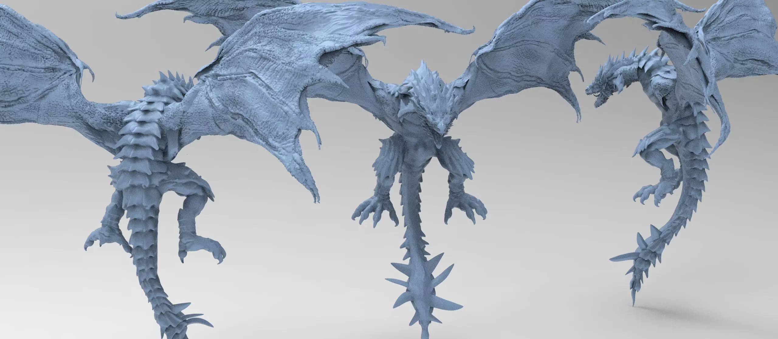 Jungle Dragon Print sculpture 3D print model_0