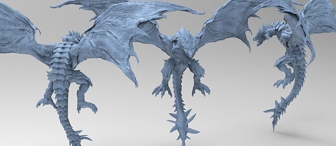 Jungle Dragon Print sculpture 3D print model
