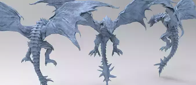 Jungle Dragon Print sculpture