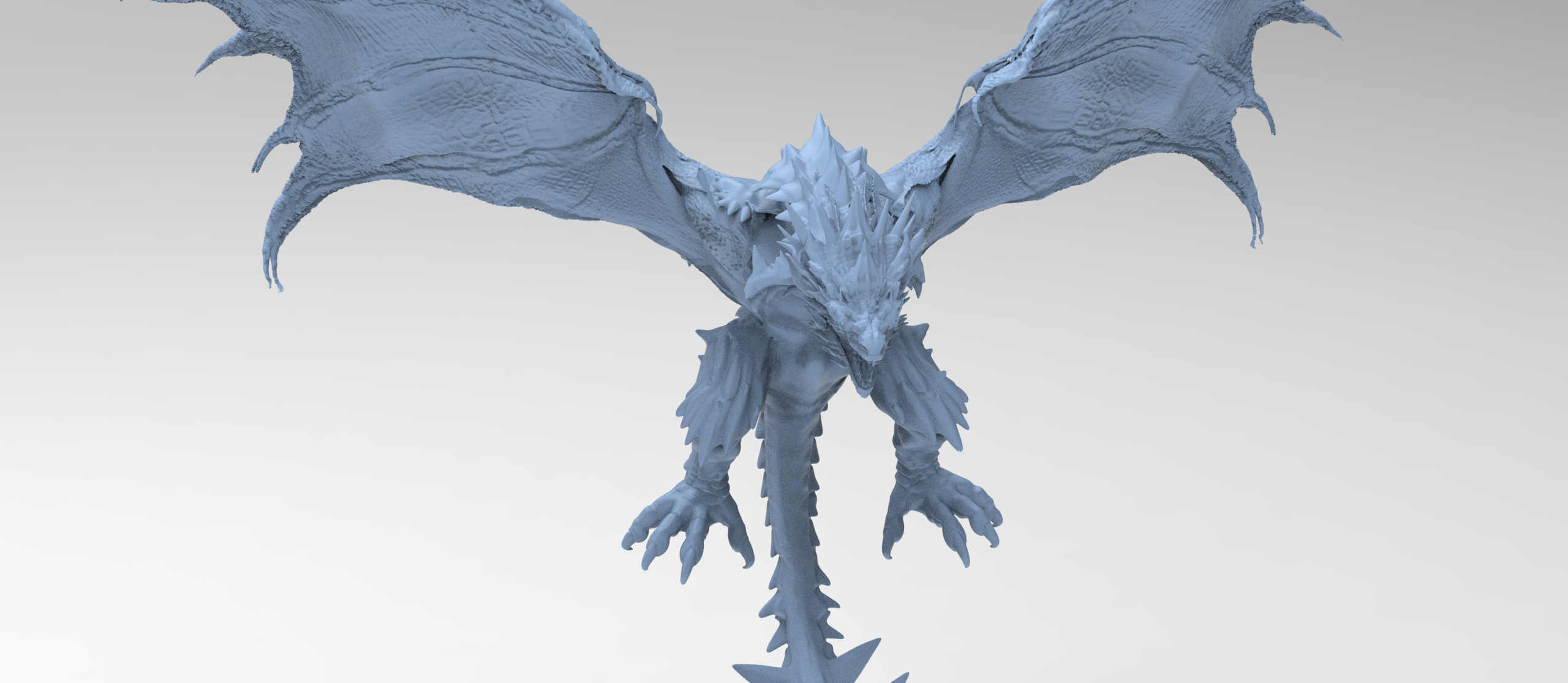 Jungle Dragon Print sculpture 3D print model_1