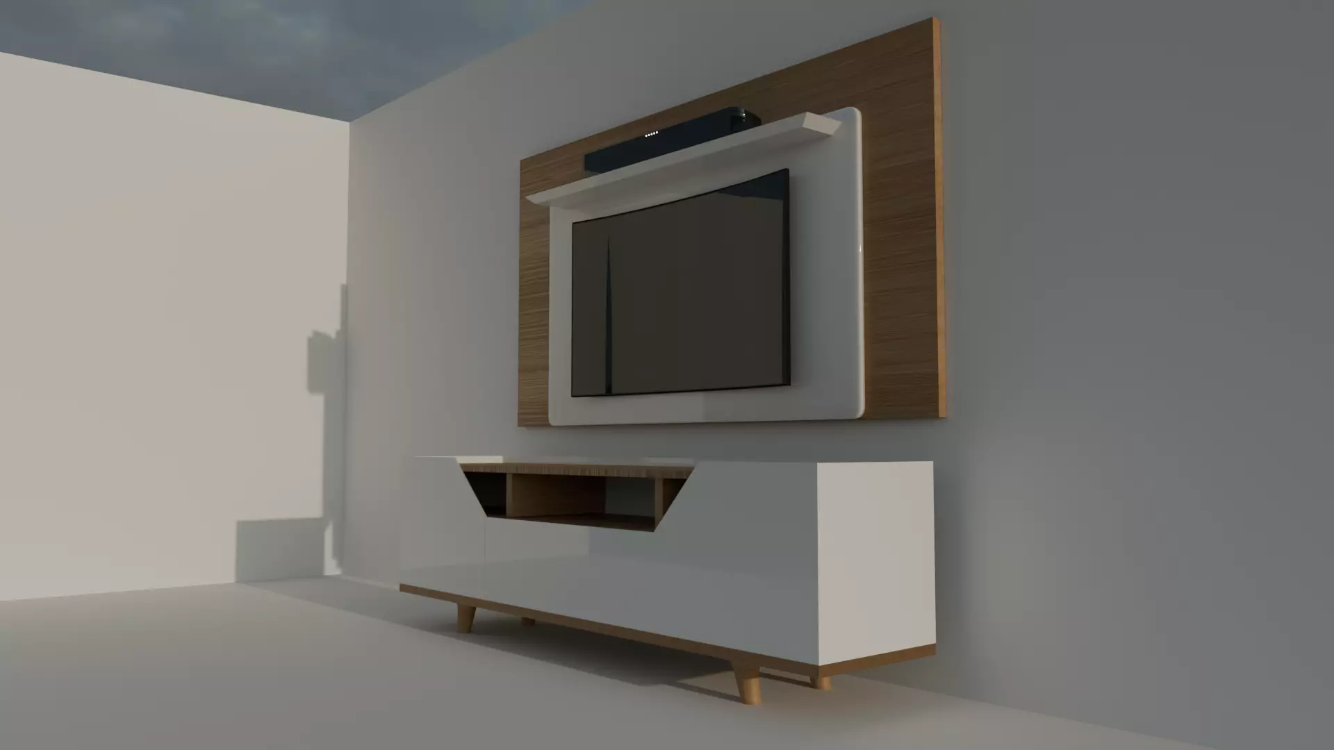 Tv Rack 3D model_0