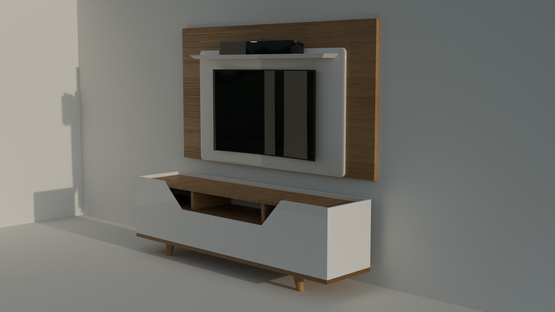 Tv Rack 3D model_1