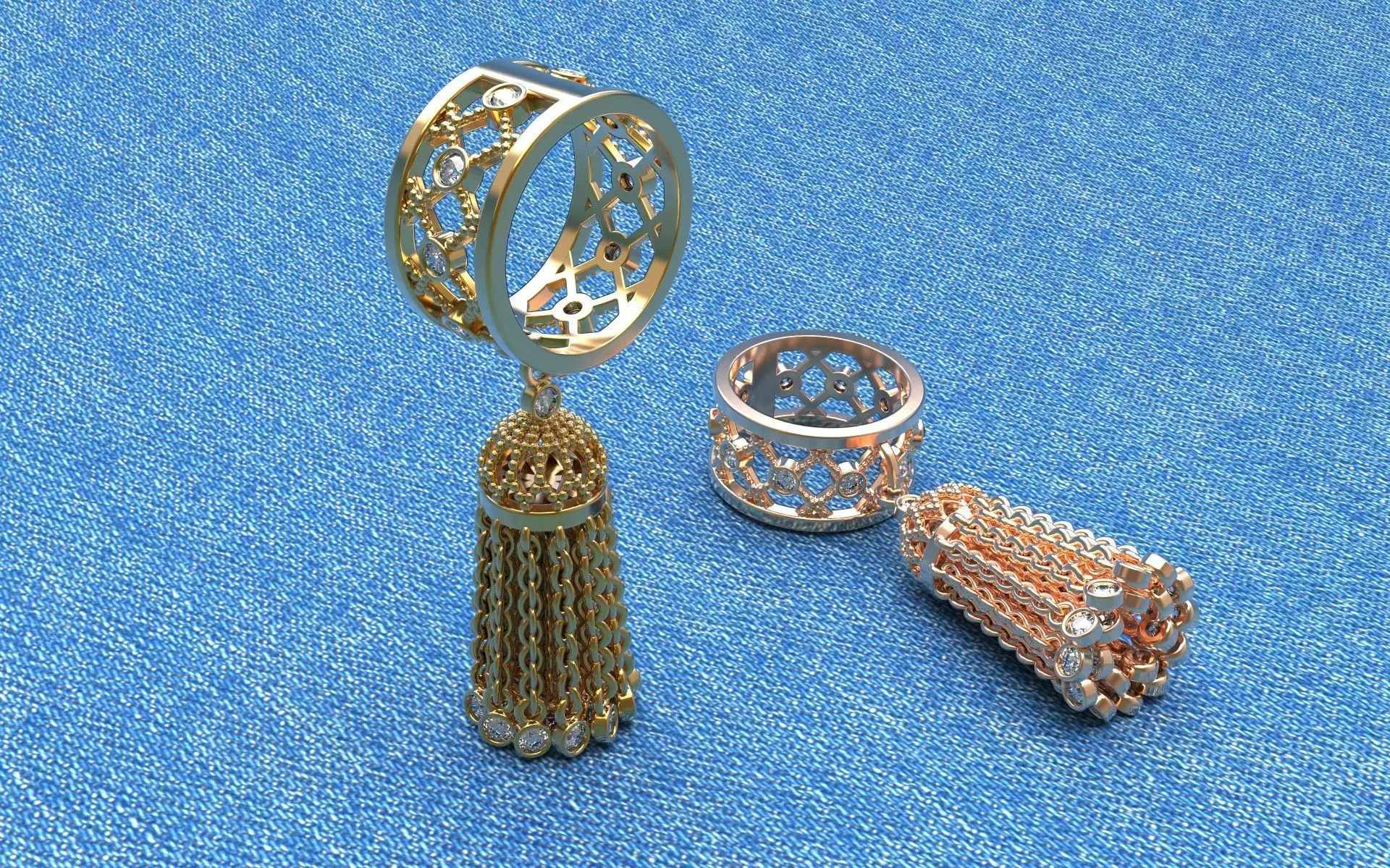 Brush ring - Yana jewelry 3D print model