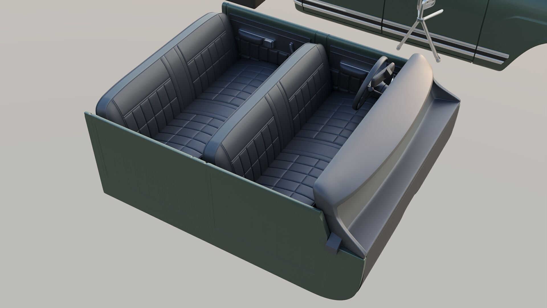 International Pickup Crew Cab 1972 3D print model_25