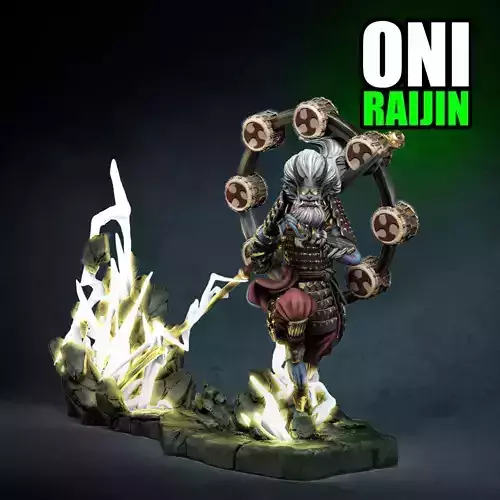 Oni Raijin 3D print model