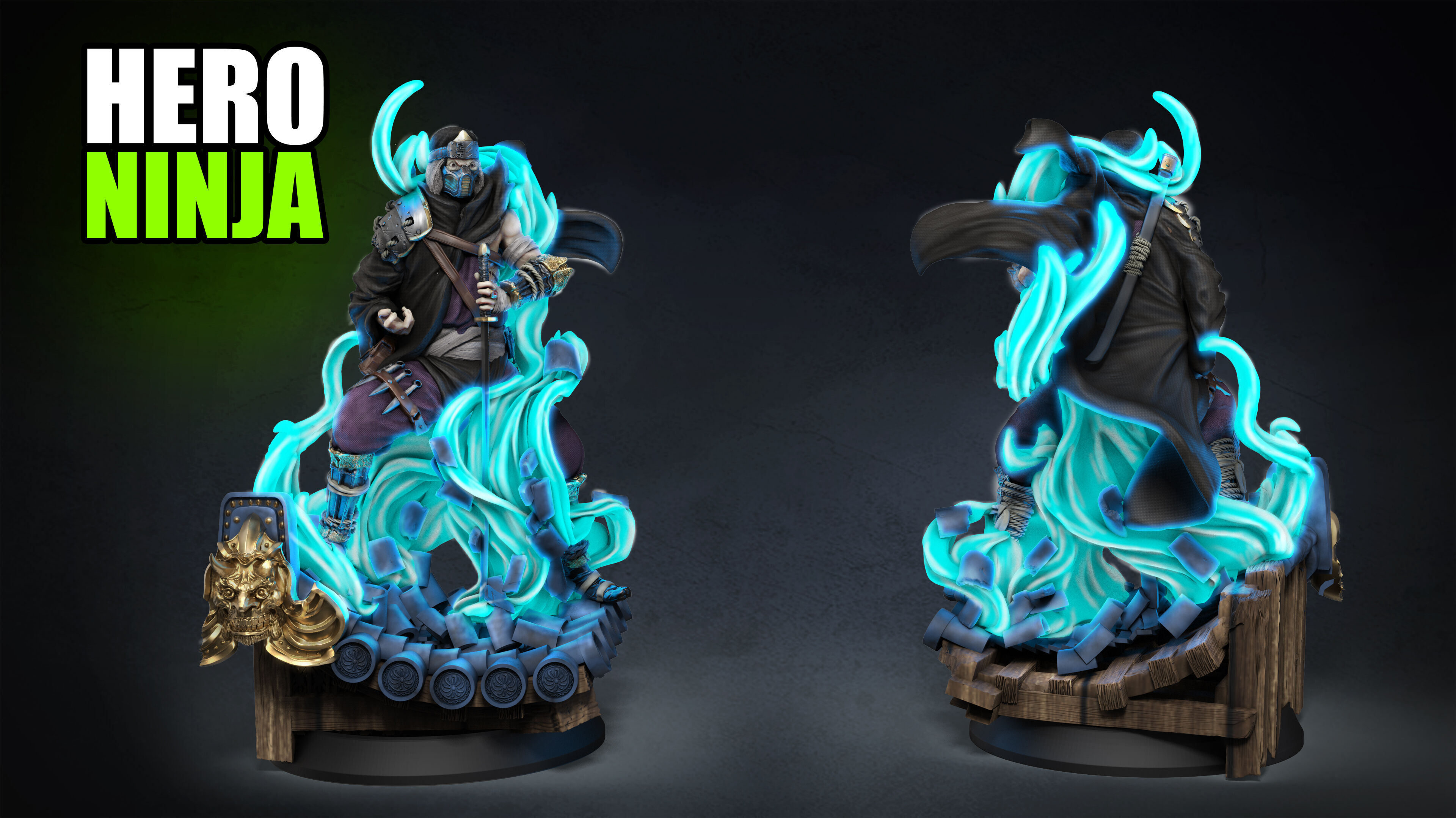 Oni Hunters 3D print model_4