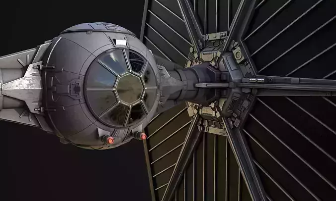 Star wars -Tie fighter - game ready-  detailed Low-poly 3D model