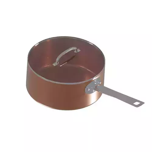 Copper cooking pan
