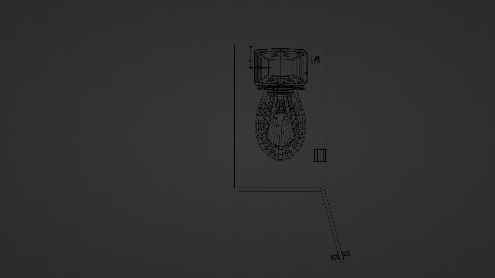 Restroom set Unity shader ready Low-poly 3D model_12