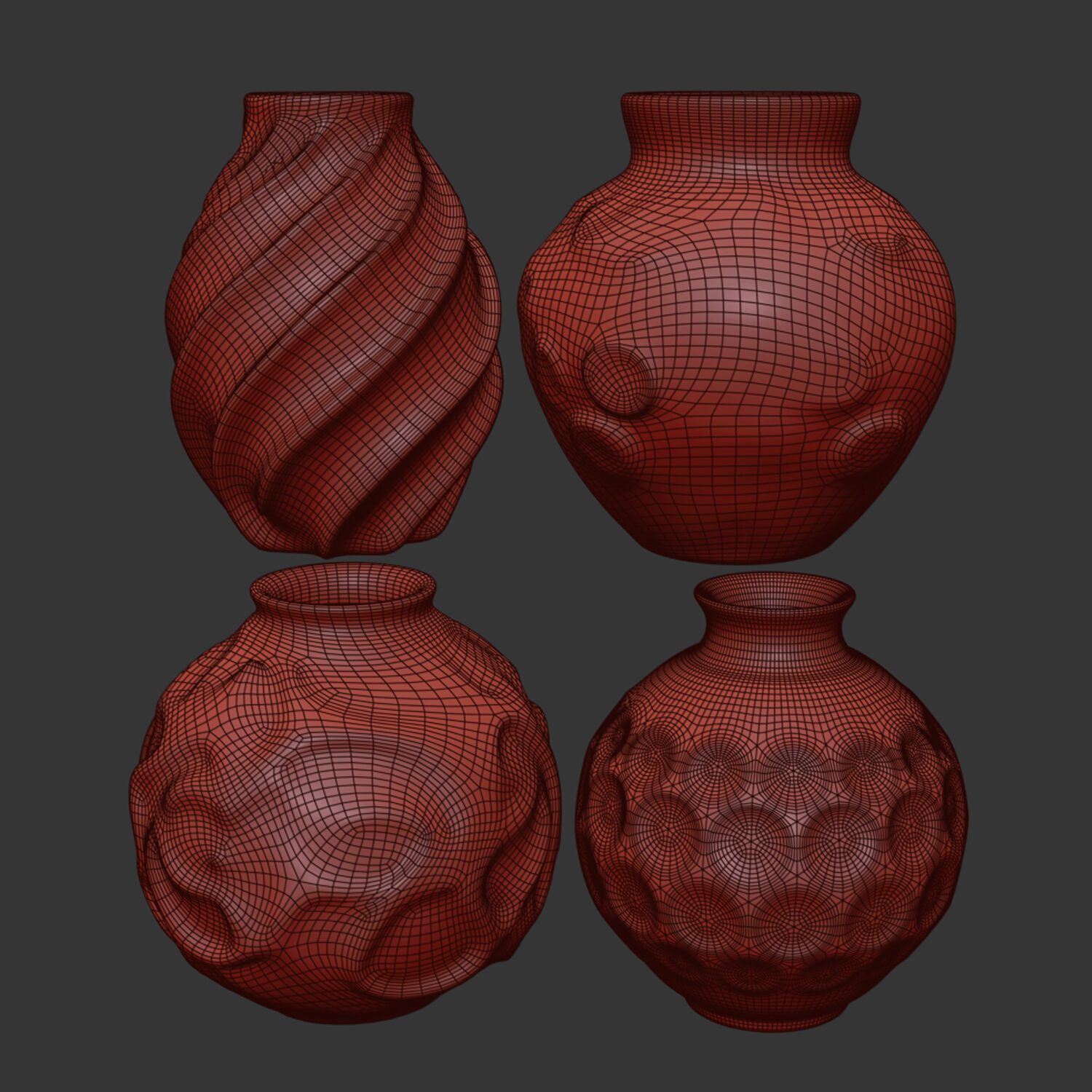 vase set 3D model_4