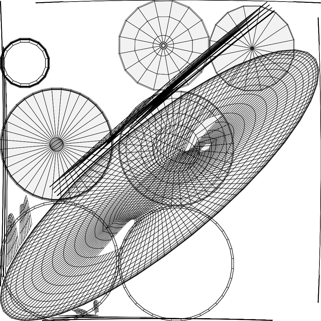 MATERIC Round dining table By Porro 3D model_4