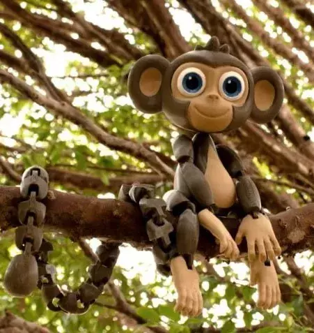 Articulated Monkey 3D Model - Playful and Detailed Design 3D print model_0