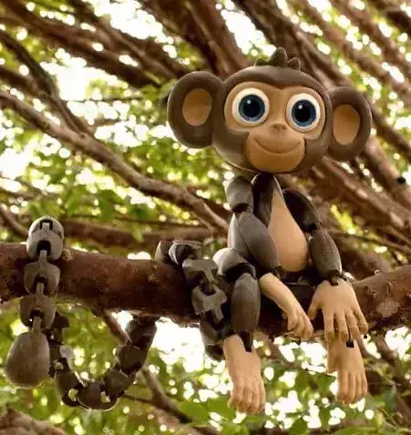 Articulated Monkey 3D Model - Playful and Detailed Design