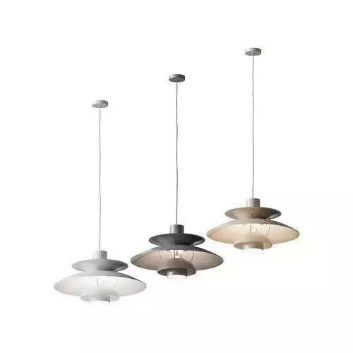 PH 5 pendant lamp monochrome 3D model