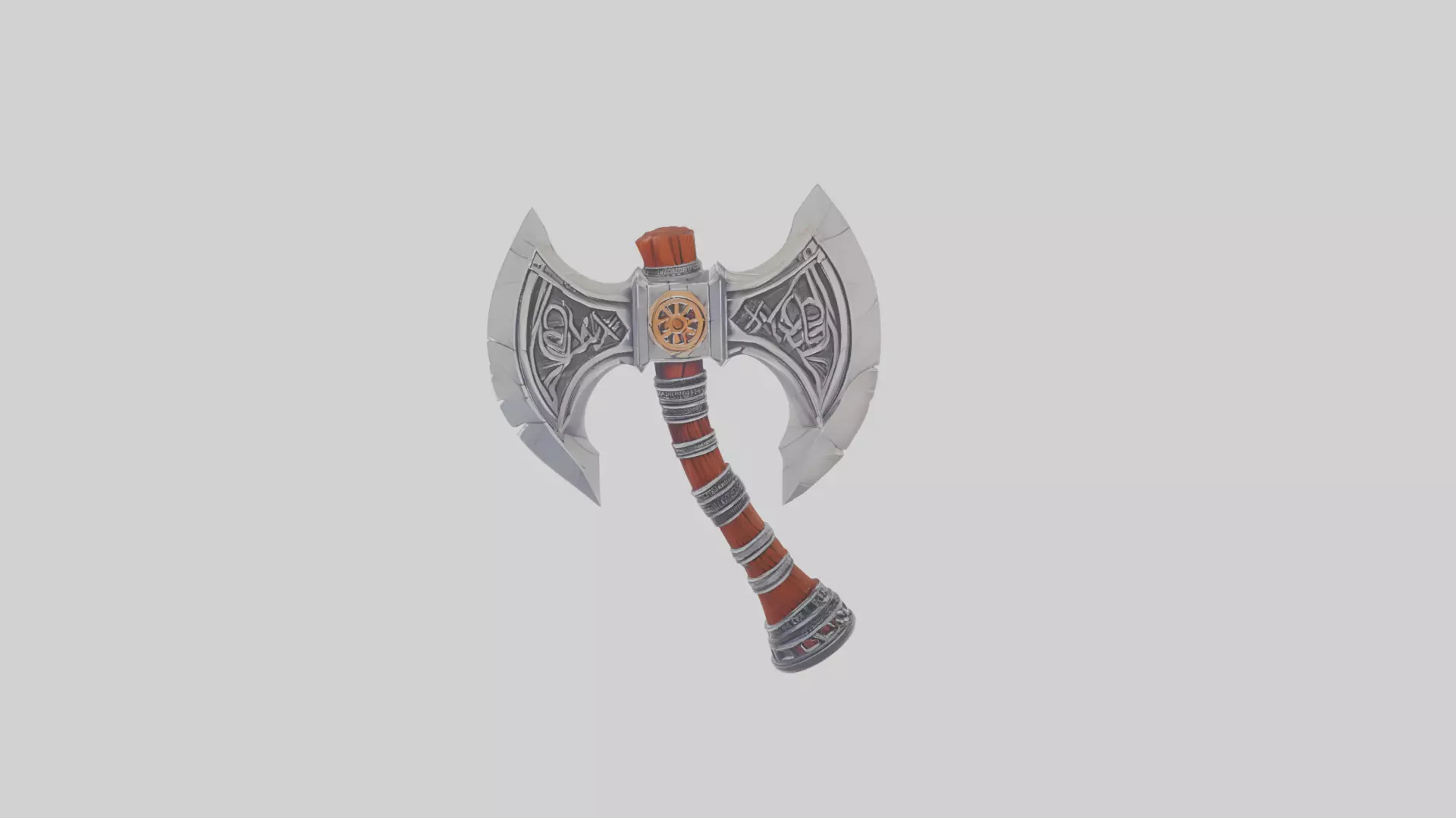 High-Quality 3D Battle Axe 3D model