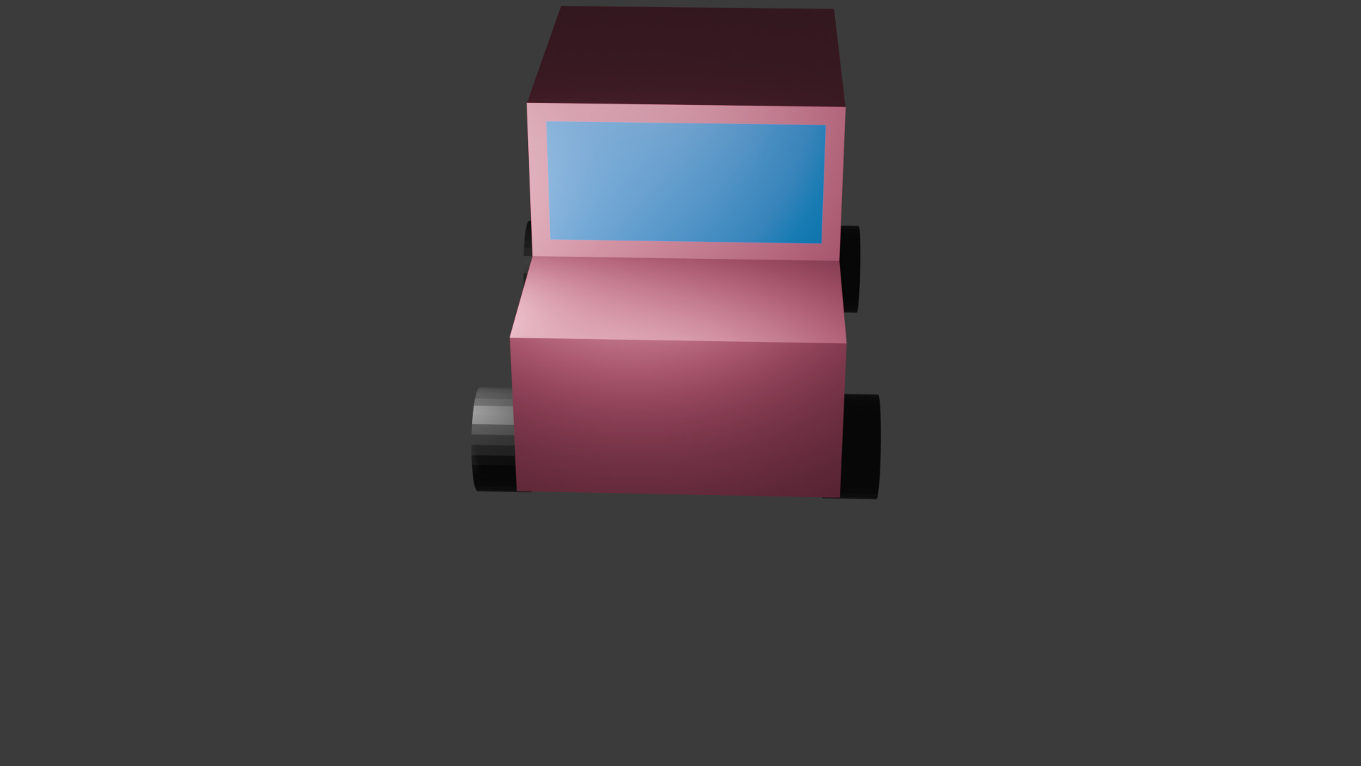 Lowpoly car Low-poly 3D model_1