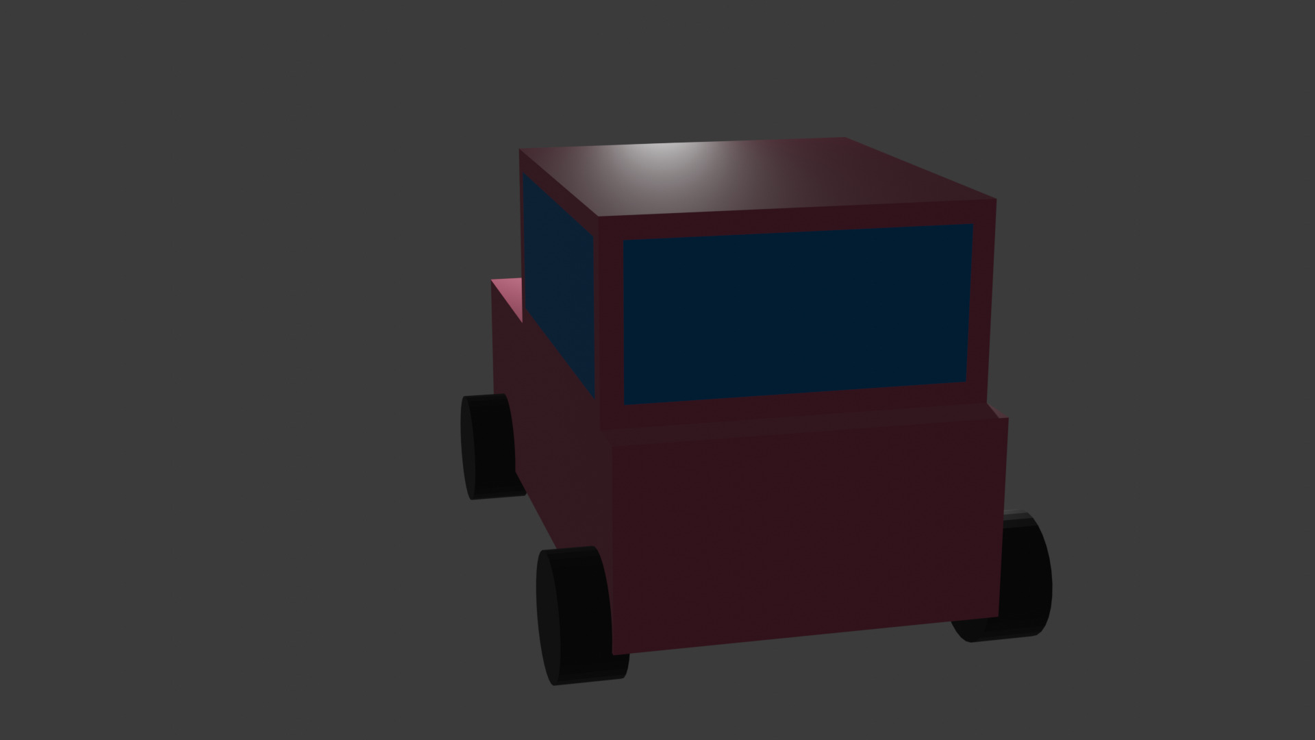 Lowpoly car Low-poly 3D model_2