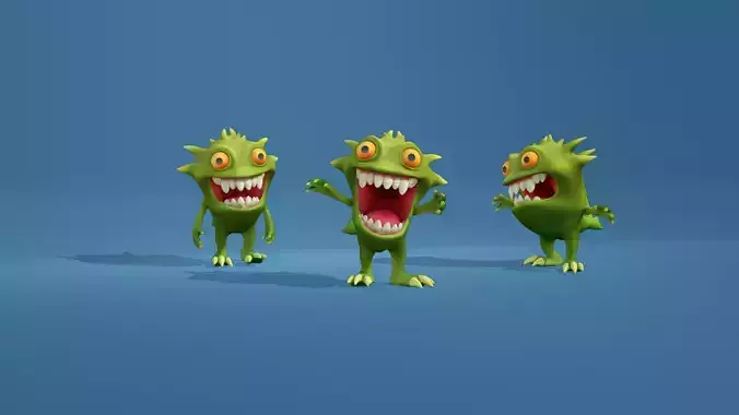 Stylized monster cartoon
