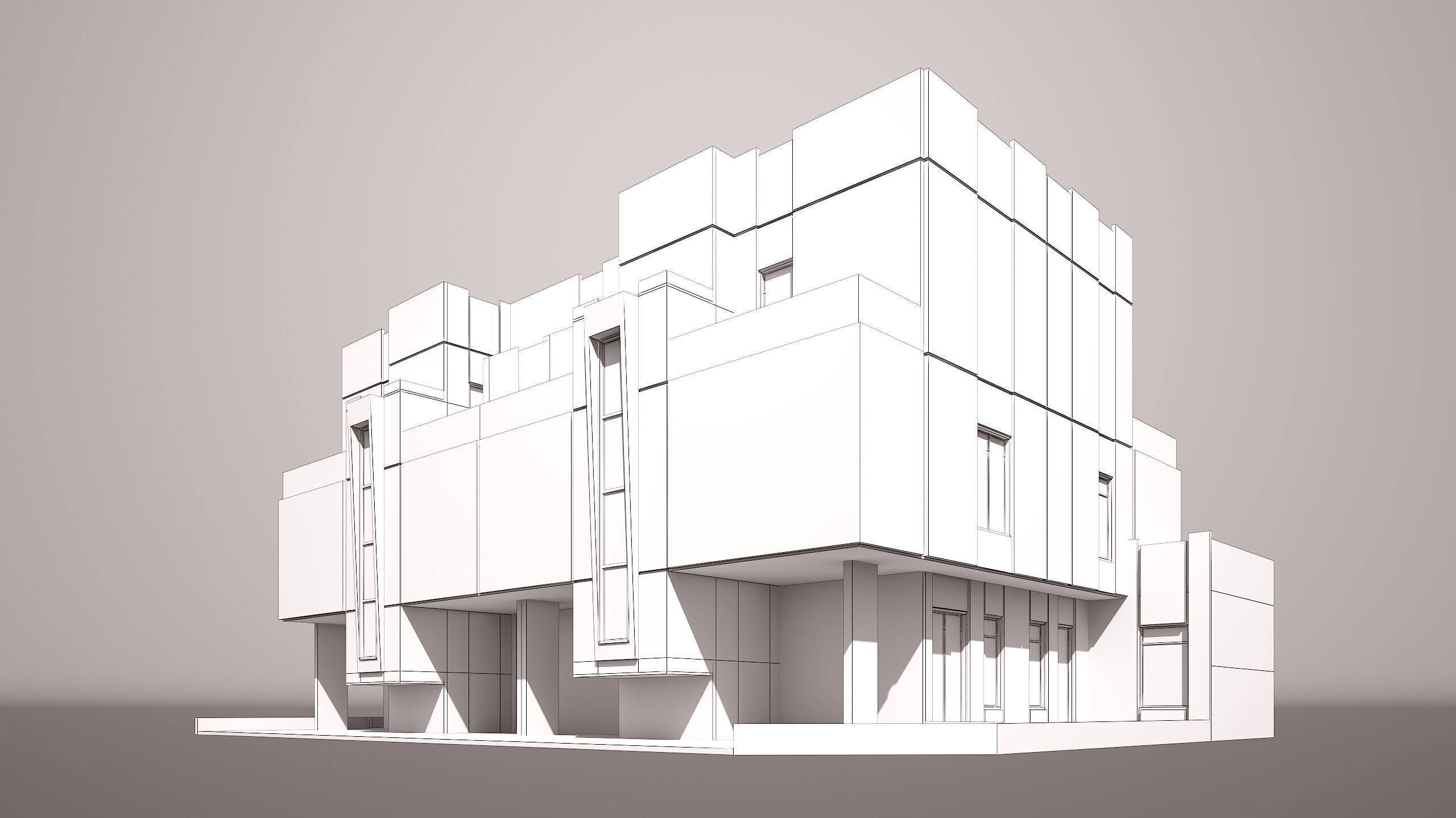 0211 - Twin Villa  3D model_6