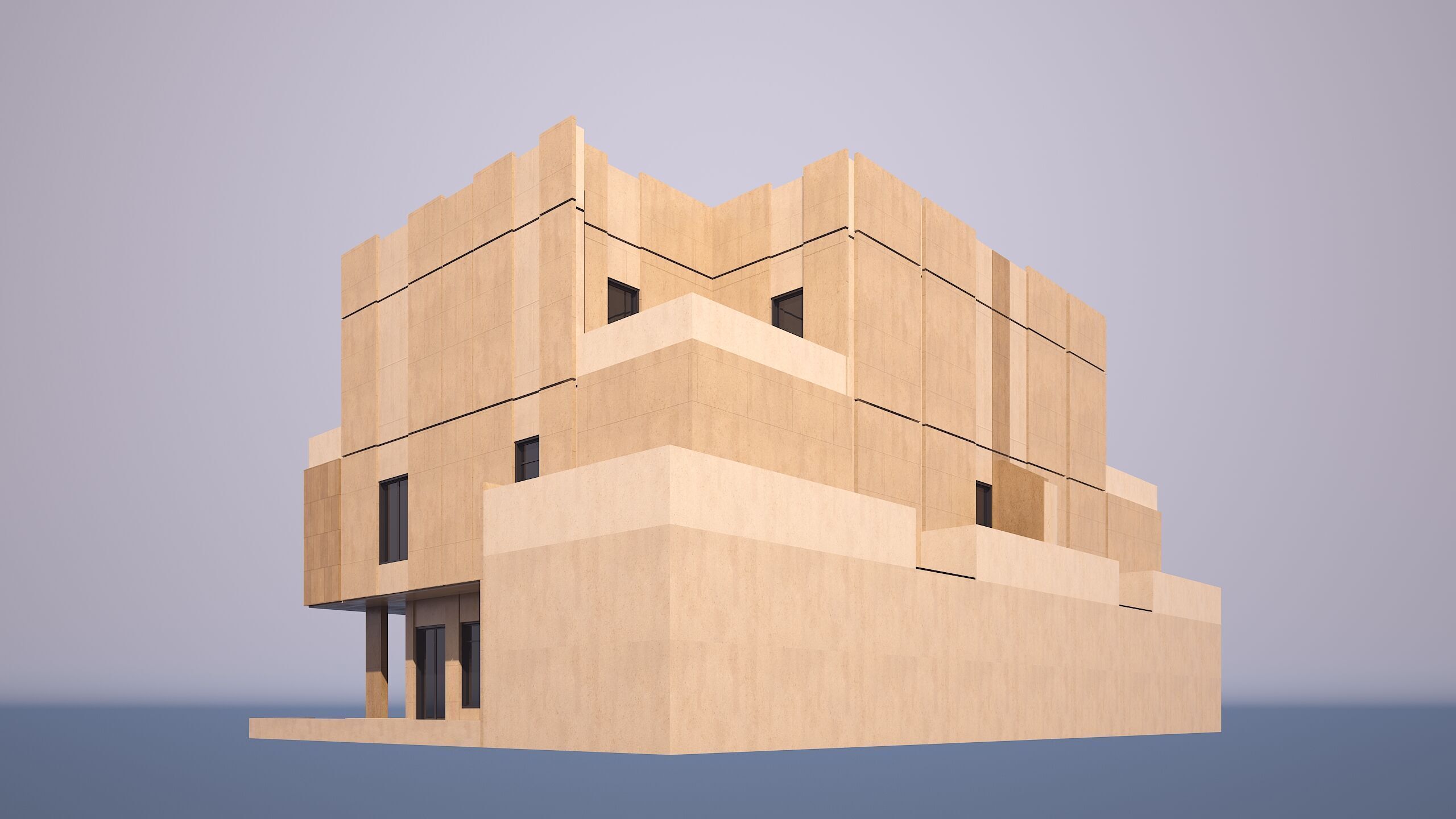 0211 - Twin Villa  3D model_3